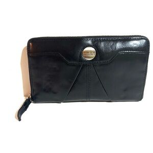Kenneth Cole Black Leather Wallet clutch